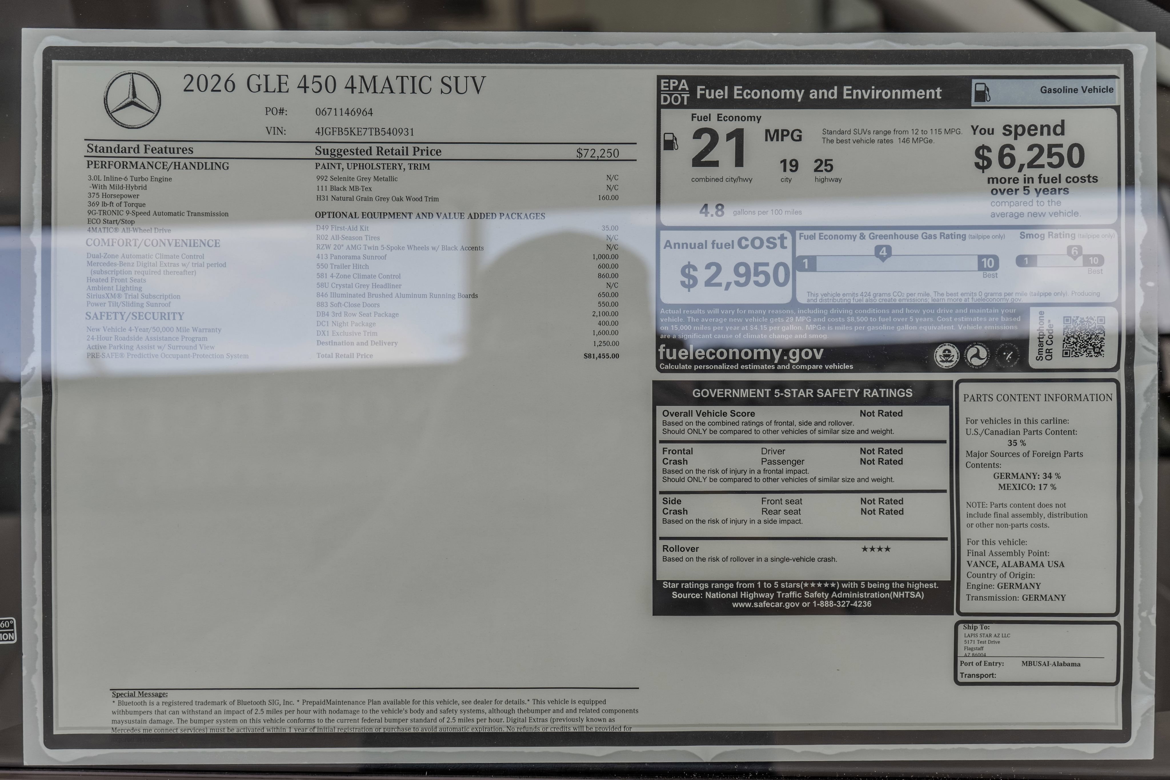 Certified 2026 Mercedes-Benz GLE 450 4MATIC image 36