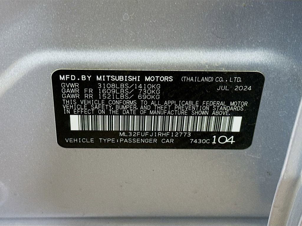 Used 2024 Mitsubishi Mirage G4 Black Edition FWD image 27