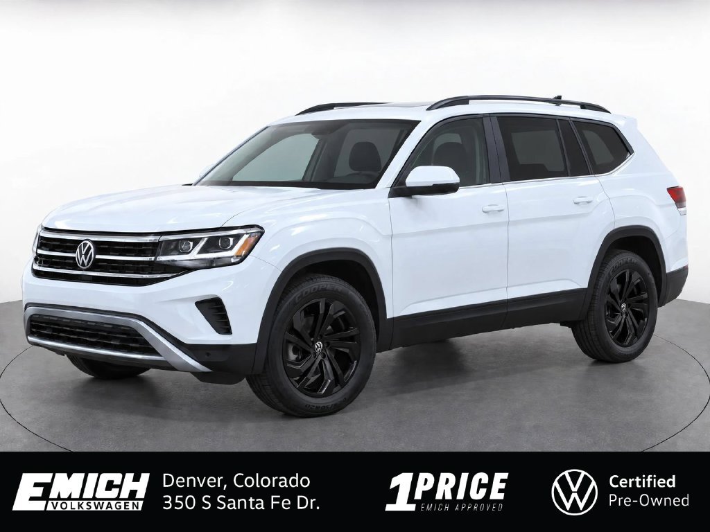 Certified 2023 Volkswagen Atlas SE w/ Black Wheel Package