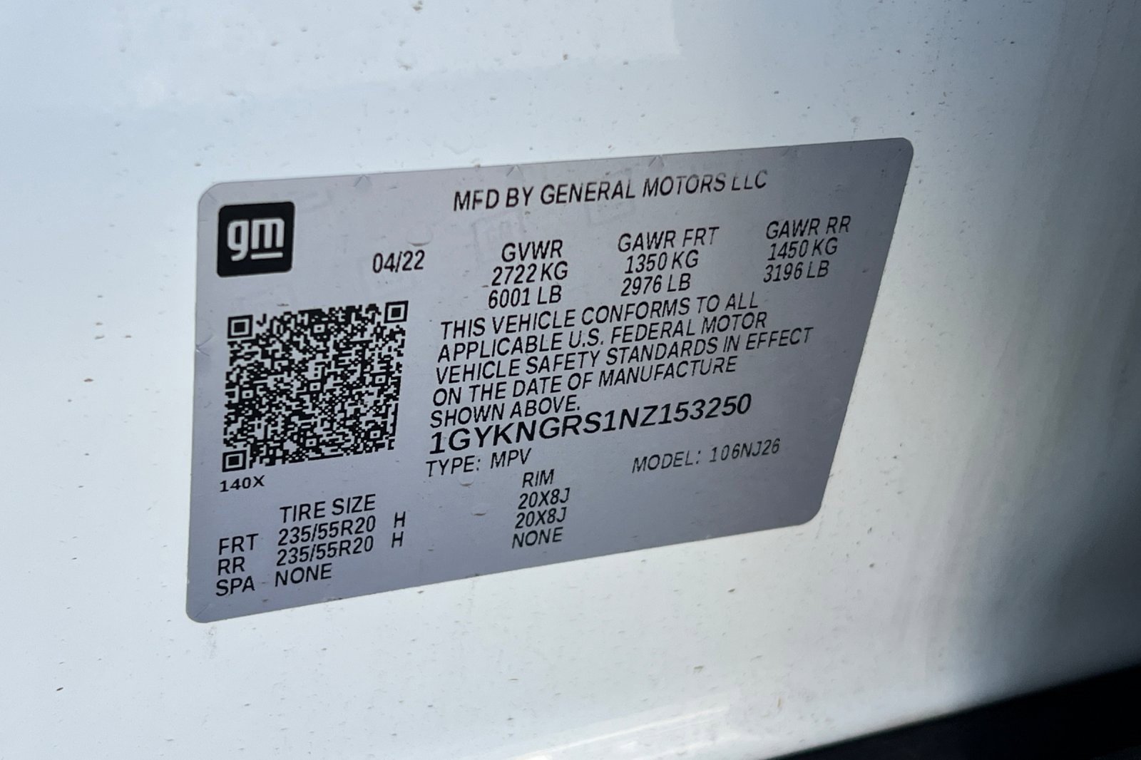 Used 2022 Cadillac XT5 Sportv w/ LPO, ONYX Package image 57