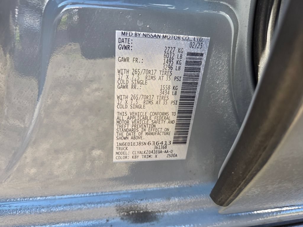 Used 2025 Nissan Frontier Pro-X RWD image 31