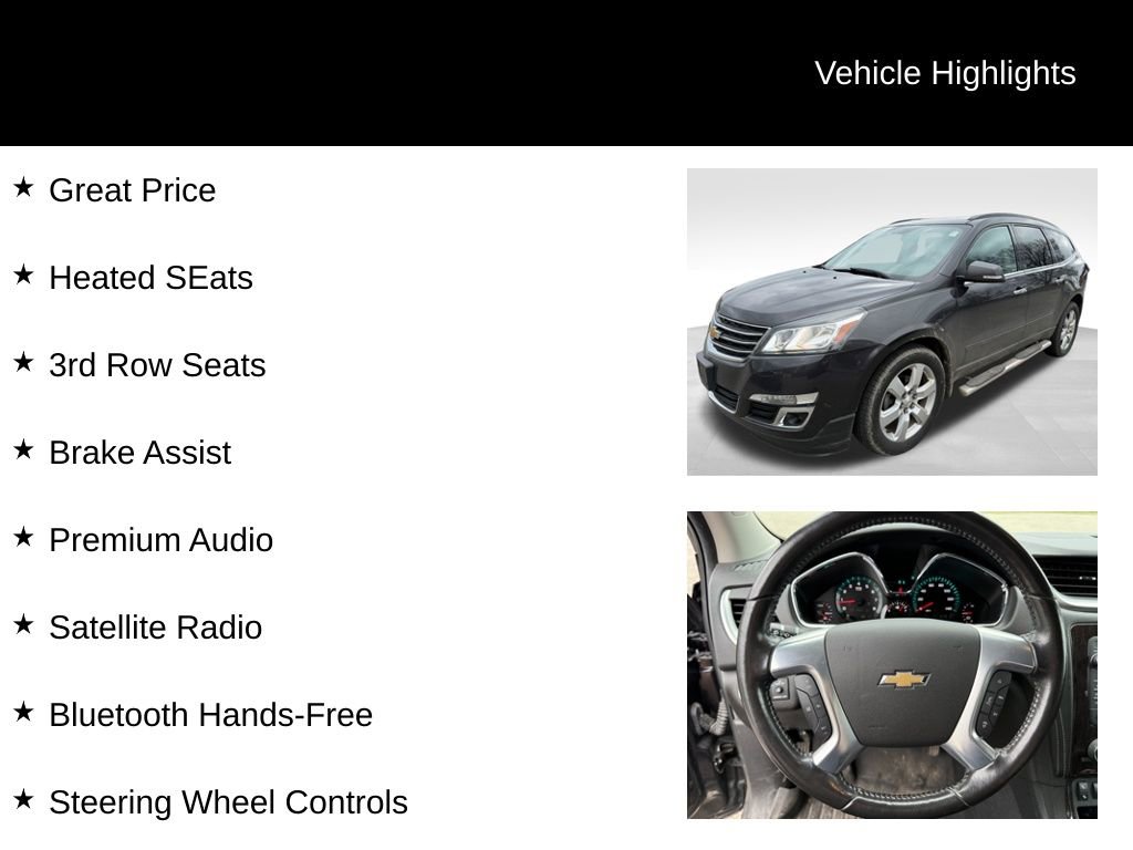 Used 2016 Chevrolet Traverse LT w/ Style and Technology Package image 2