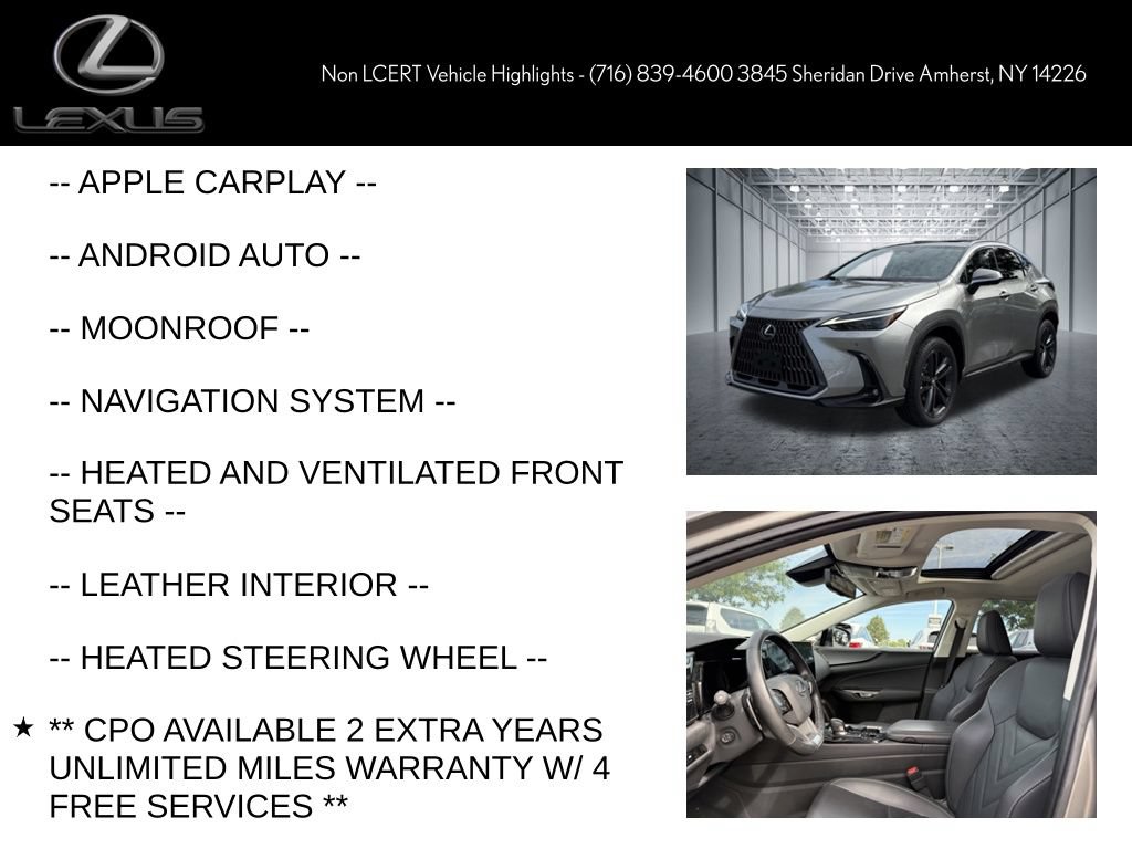 Certified 2024 Lexus NX 450h+ AWD w/ Vision Package image 7