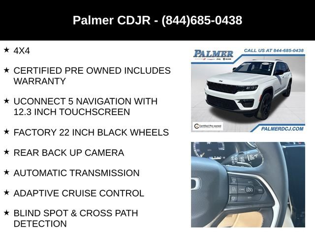 Certified 2024 Jeep Grand Cherokee Limited w/ Black Appearance Package image 6