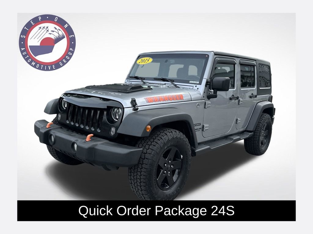 Used 2015 Jeep Wrangler Unlimited Sport w/ Quick Order Package 24S AWD/4WD image 1