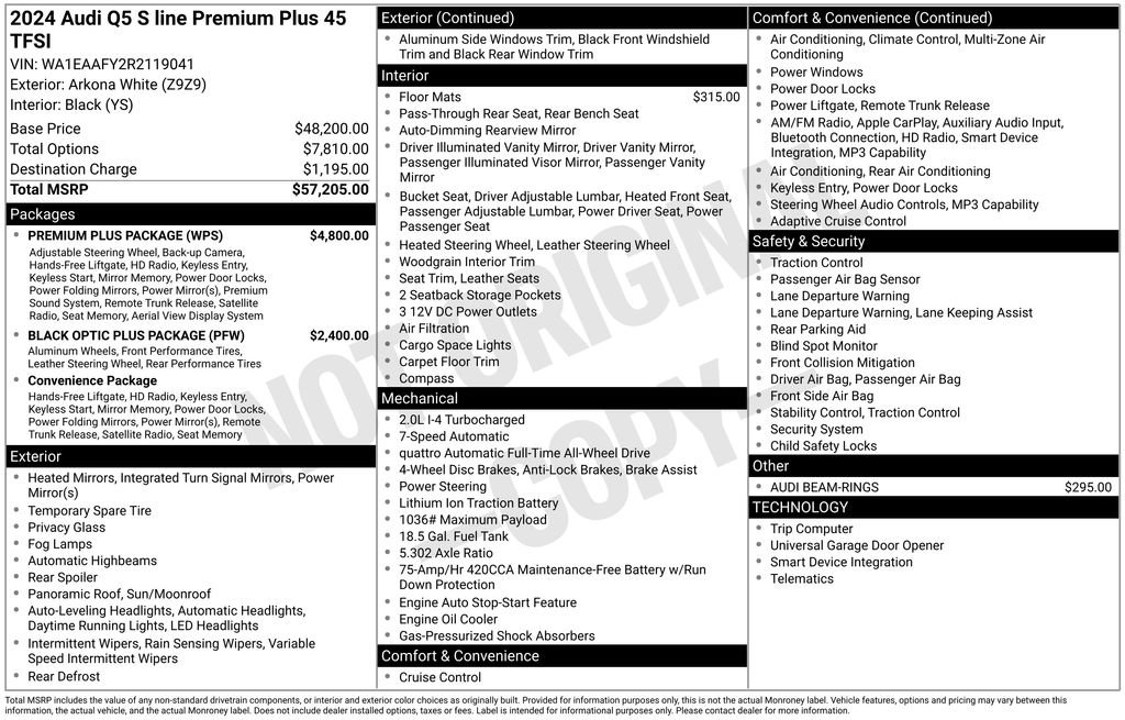 Certified 2024 Audi Q5 2.0T Premium Plus w/ Premium Plus Package image 3