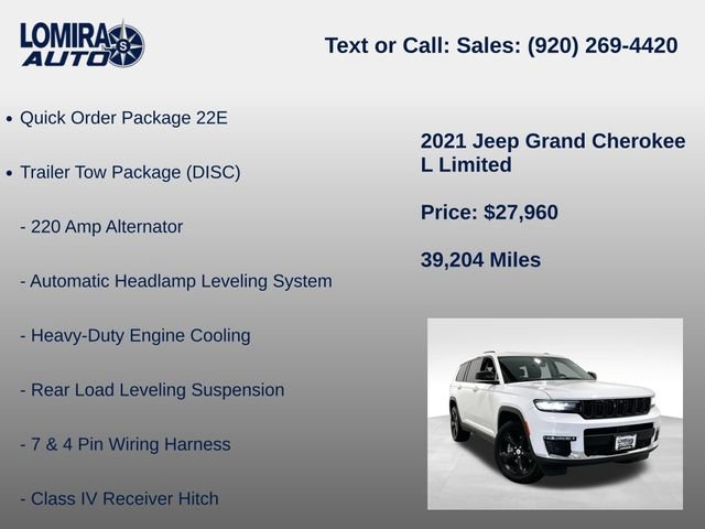 Used 2021 Jeep Grand Cherokee L Limited w/ Luxury Tech Group II AWD/4WD image 8