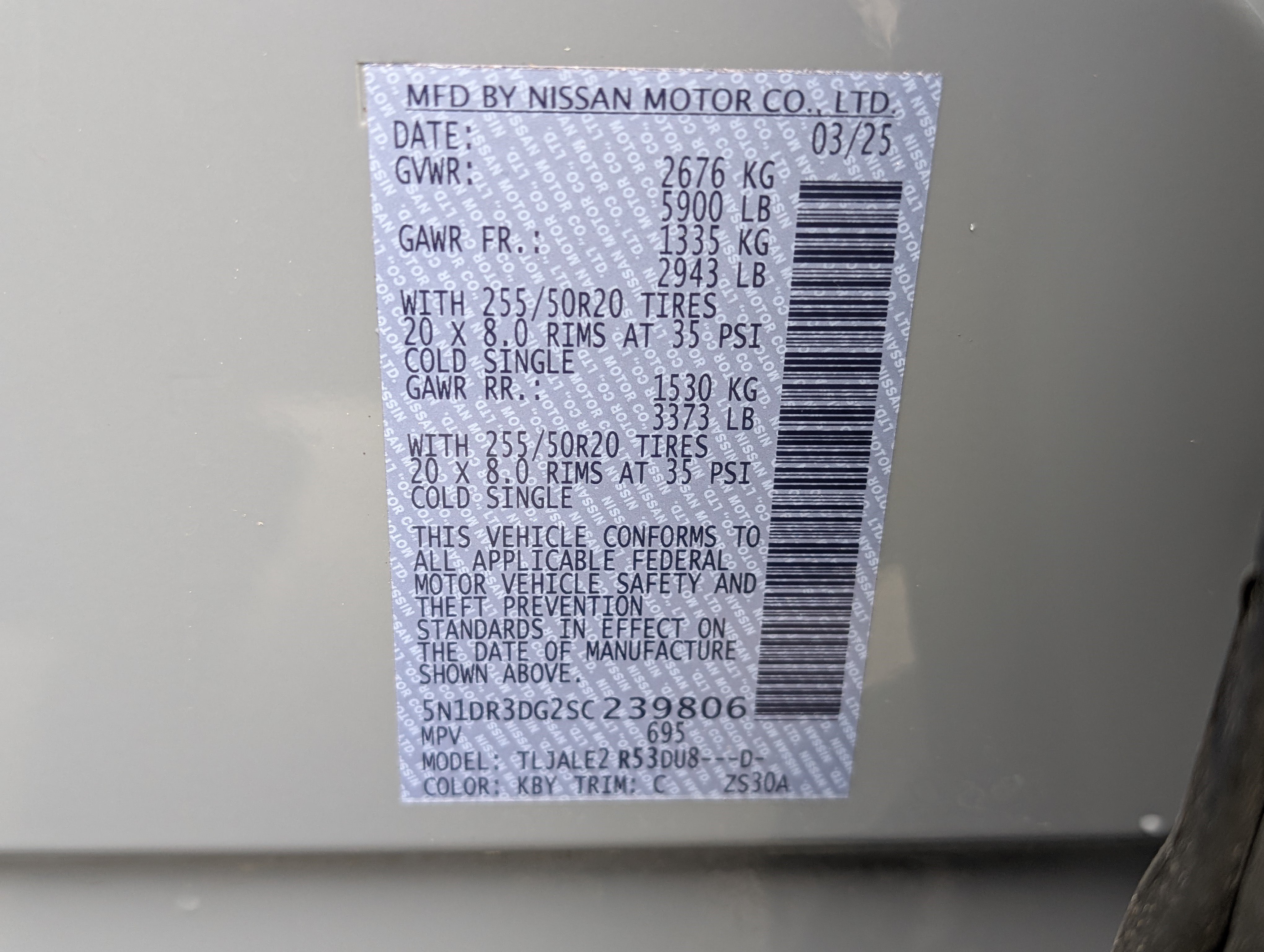 Used 2025 Nissan Pathfinder Platinum w/ Cargo Package FWD image 39