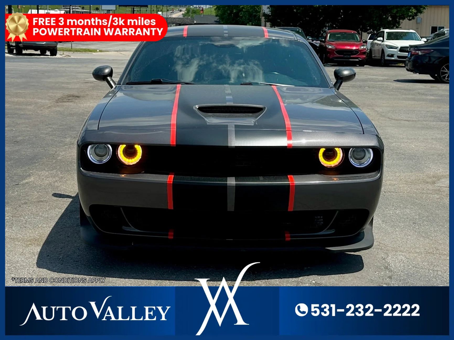 Used 2022 Dodge Challenger R/T w/ Blacktop Package RWD image 2