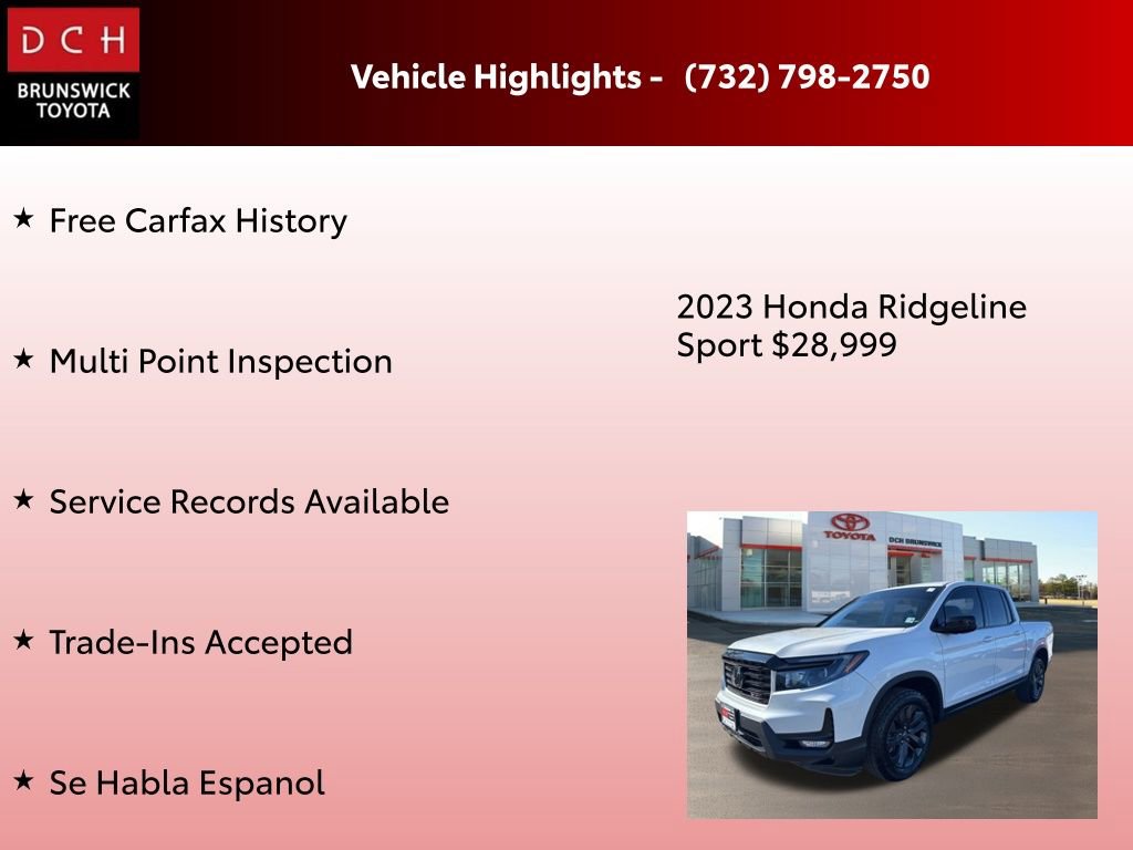 Used 2023 Honda Ridgeline Sport image 4
