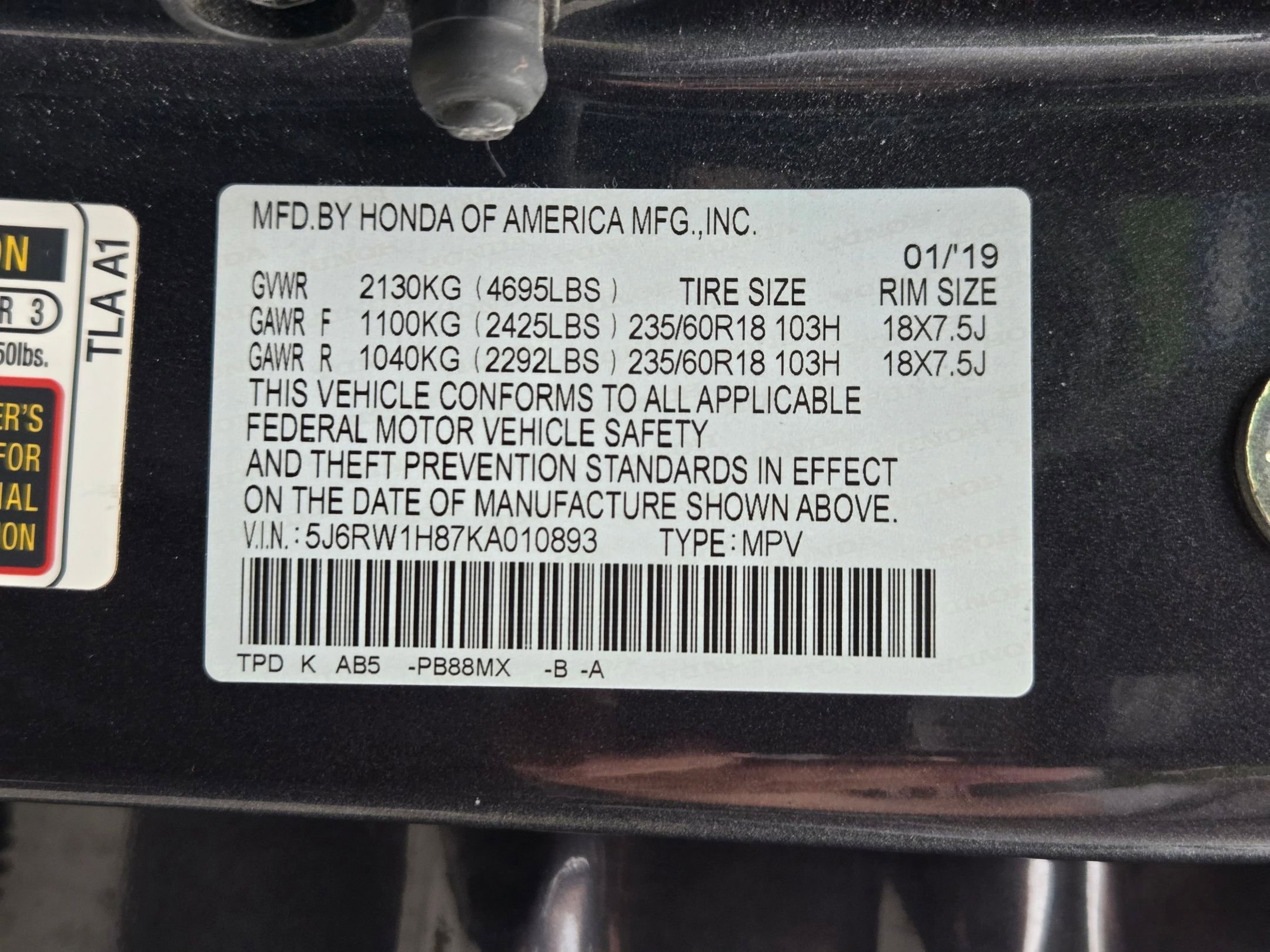 Certified 2019 Honda CR-V EX-L image 33