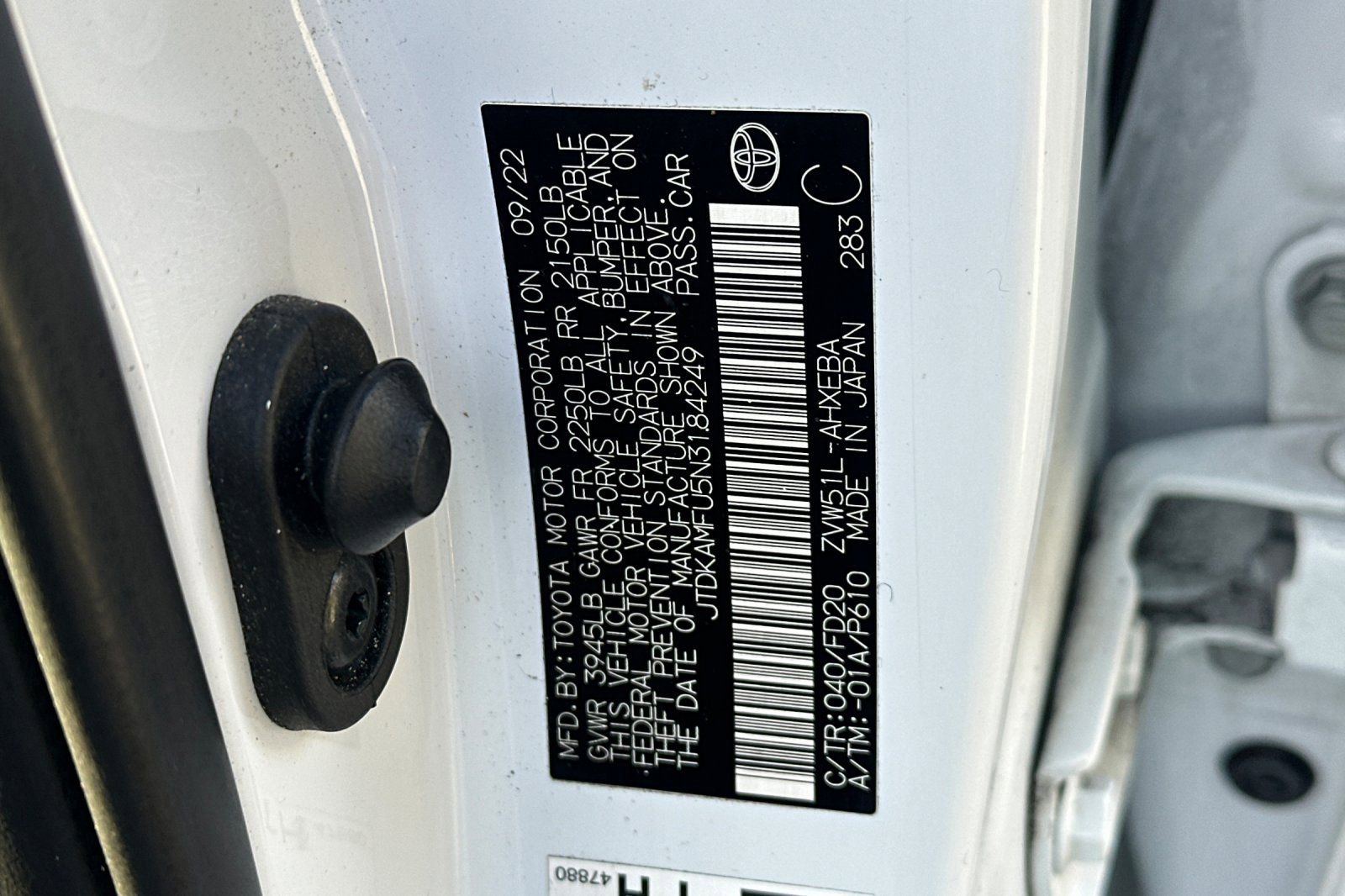 Certified 2022 Toyota Prius LE image 56