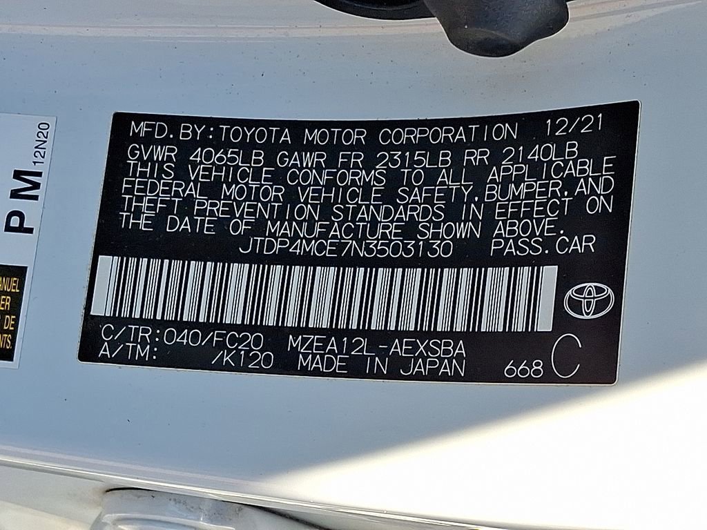 Used 2022 Toyota Corolla SE w/ SE Premium Package FWD image 27