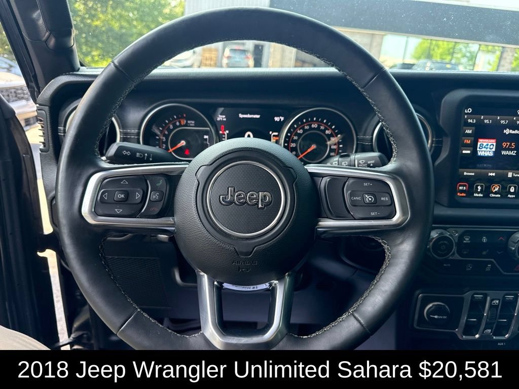 Used 2018 Jeep Wrangler Unlimited Sahara AWD/4WD image 20