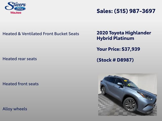 Used 2020 Toyota Highlander Platinum AWD/4WD image 13