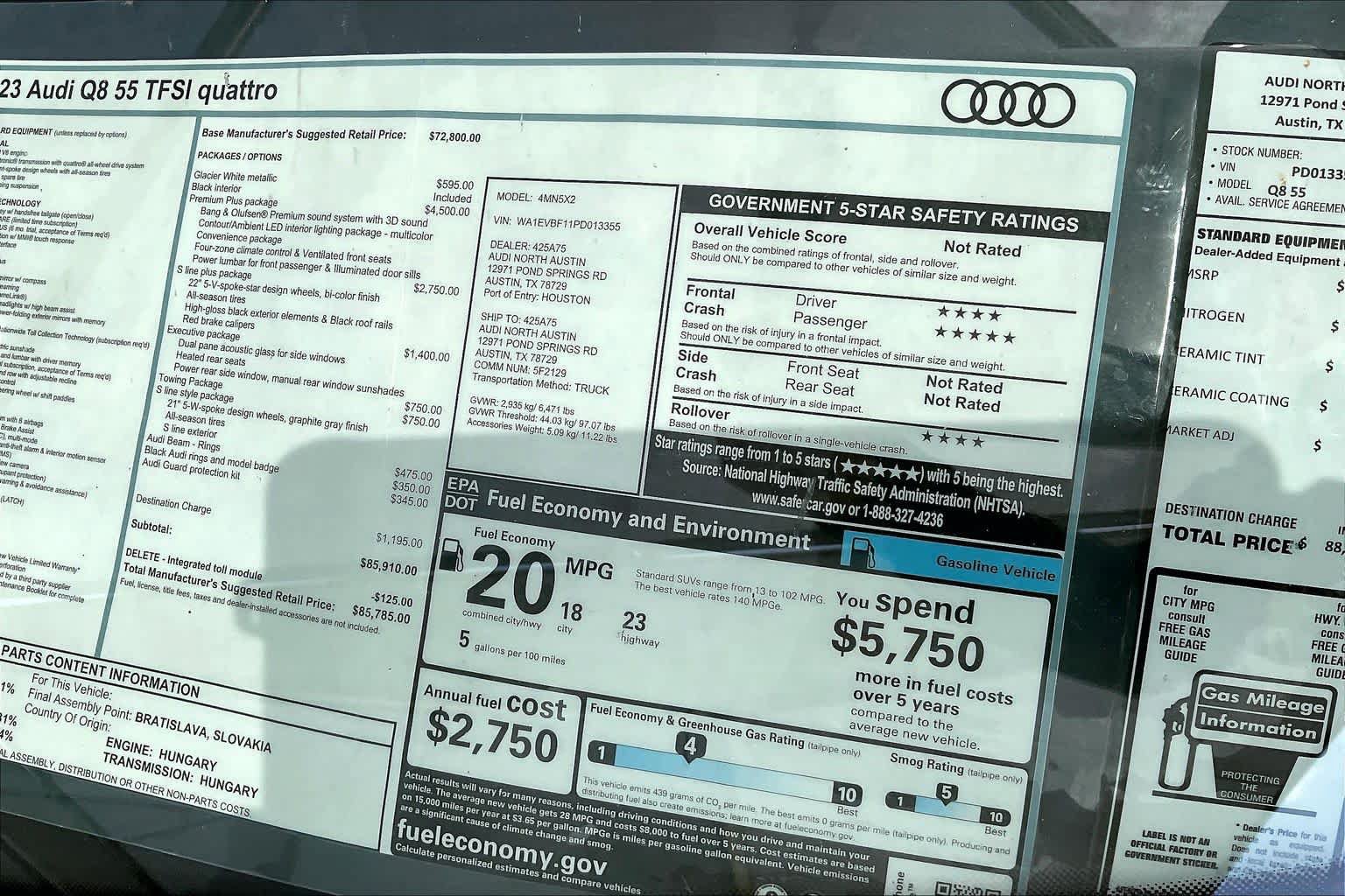 Used 2023 Audi A5 2.0T Premium Plus AWD/4WD image 14