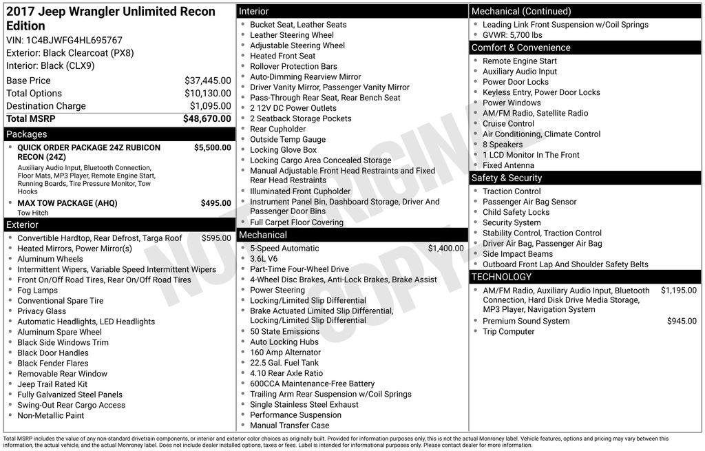 Used 2017 Jeep Wrangler Unlimited Rubicon image 5