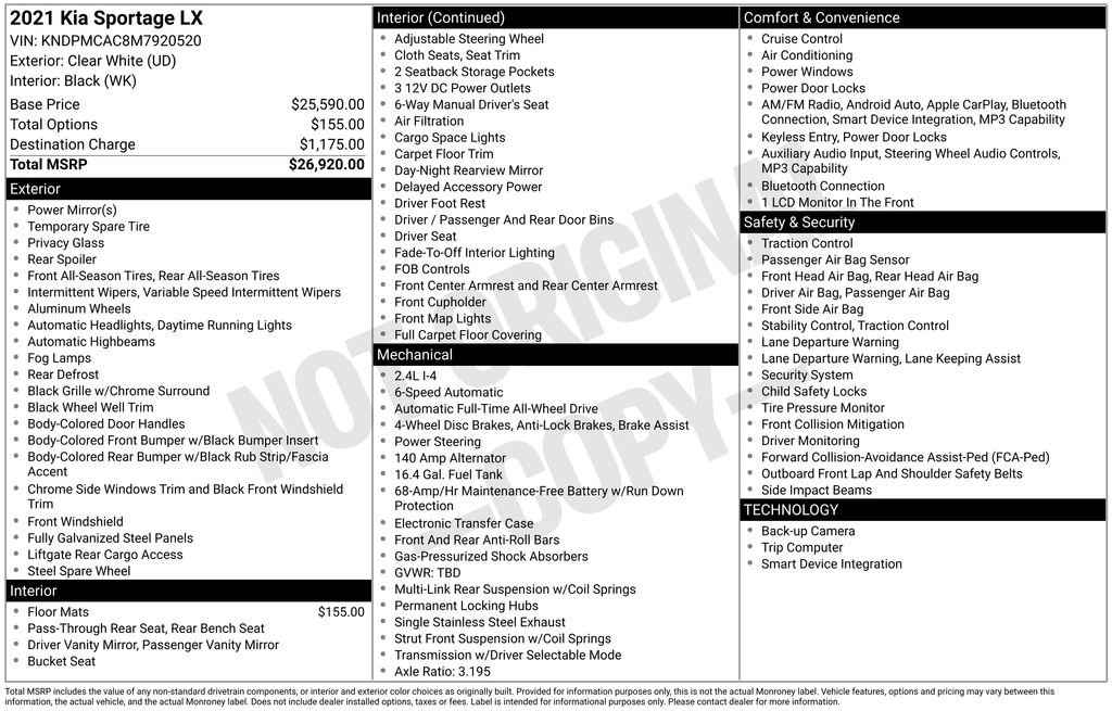 Used 2021 Kia Sportage LX image 26