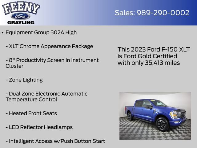Used 2023 Ford F150 XLT w/ Equipment Group 302A High AWD/4WD image 14