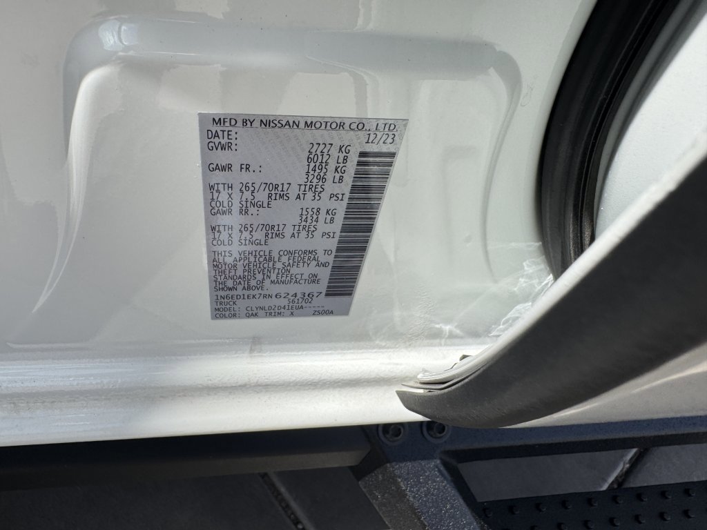 Used 2024 Nissan Frontier PRO-4X w/ Off-Road Protection Package image 45