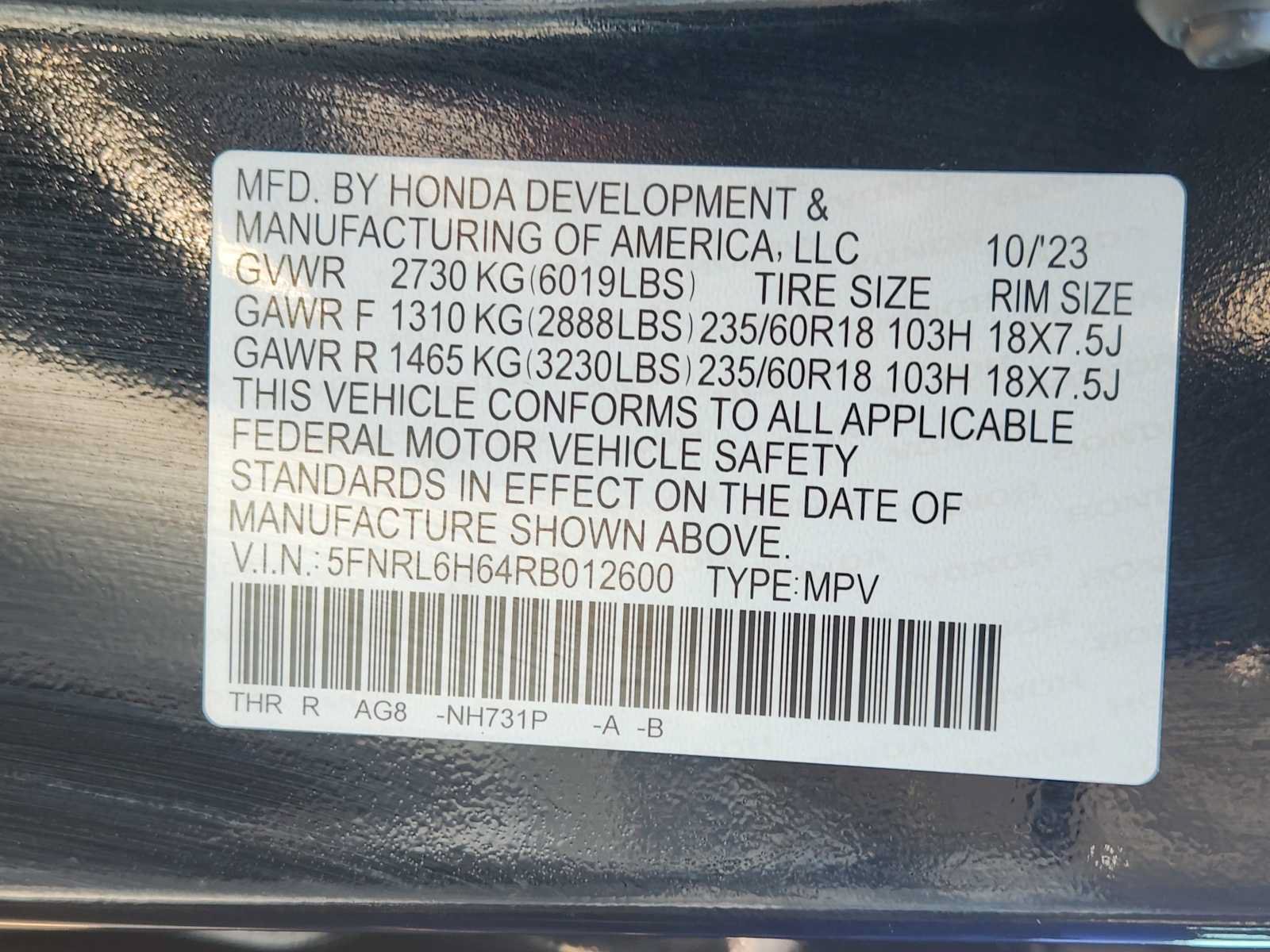 Used 2024 Honda Odyssey EX-L image 33