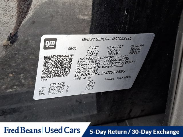 Used 2021 Chevrolet Suburban High Country AWD/4WD image 34