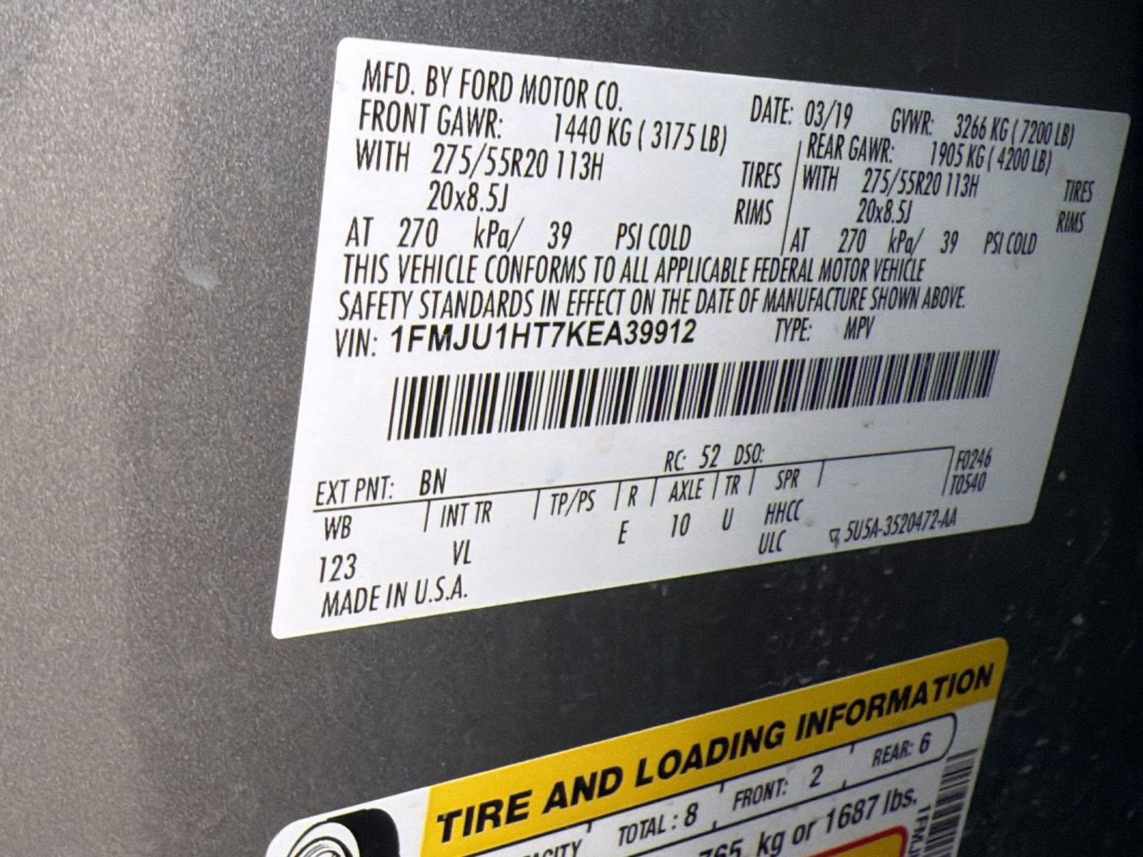 Used 2019 Ford Expedition XLT w/ Equipment Group 202A RWD image 19