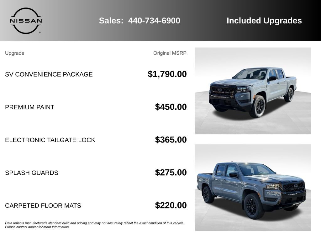 New 2026 Nissan Frontier SV w/ SV Convenience Package image 7