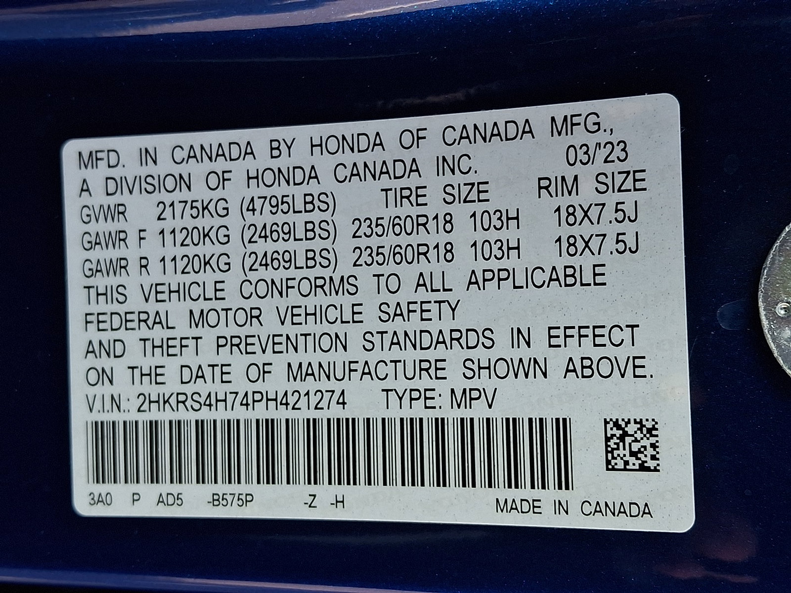 Certified 2023 Honda CR-V EX-L image 27