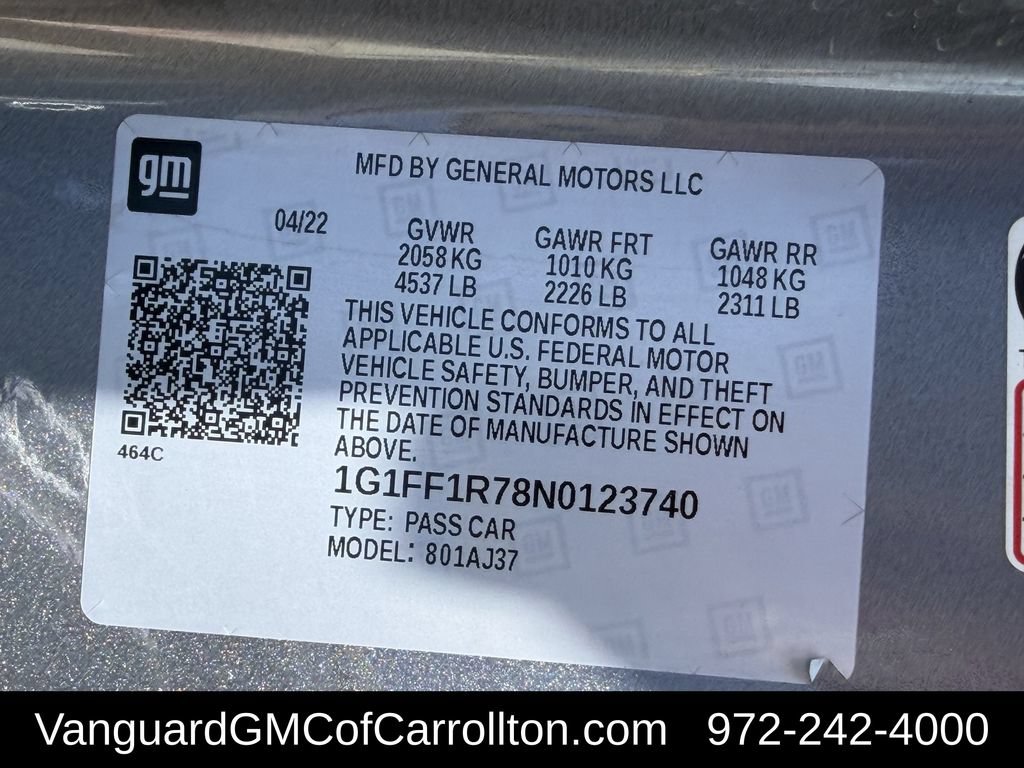 Used 2022 Chevrolet Camaro SS RWD image 31