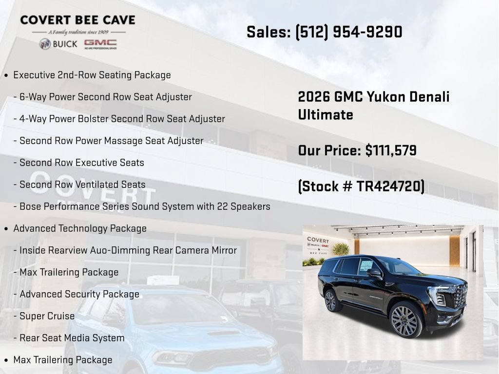 New 2026 GMC Yukon Denali Ultimate AWD/4WD image 19