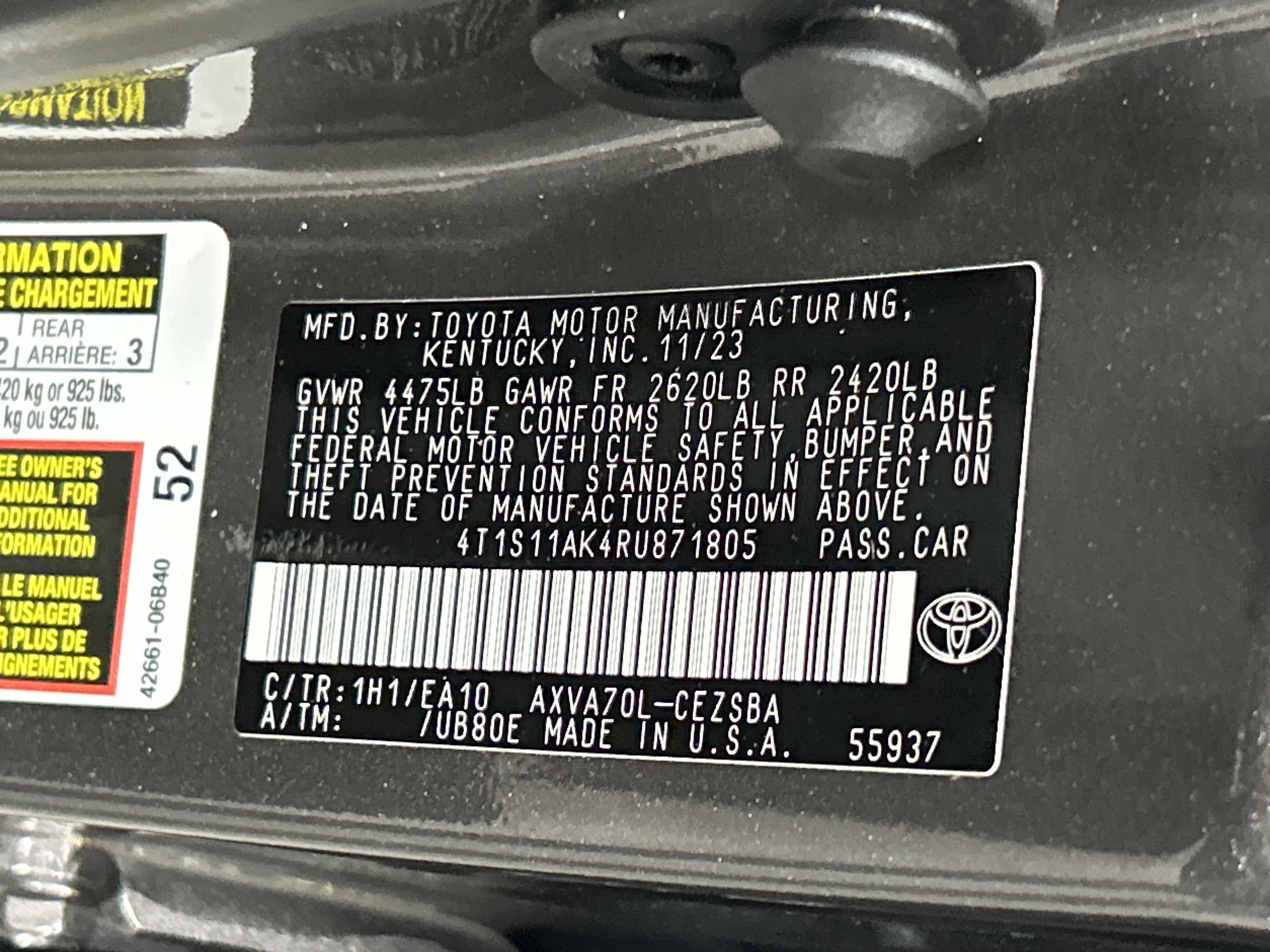 Used 2024 Toyota Camry SE w/ Cold Weather Package FWD image 33