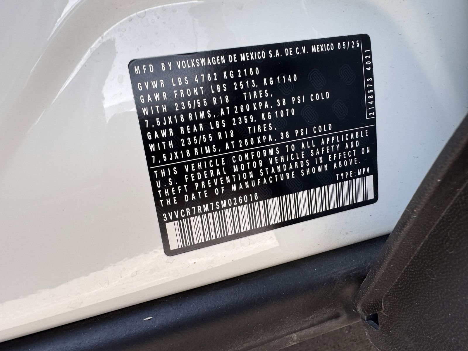 New 2025 Volkswagen Tiguan S image 22