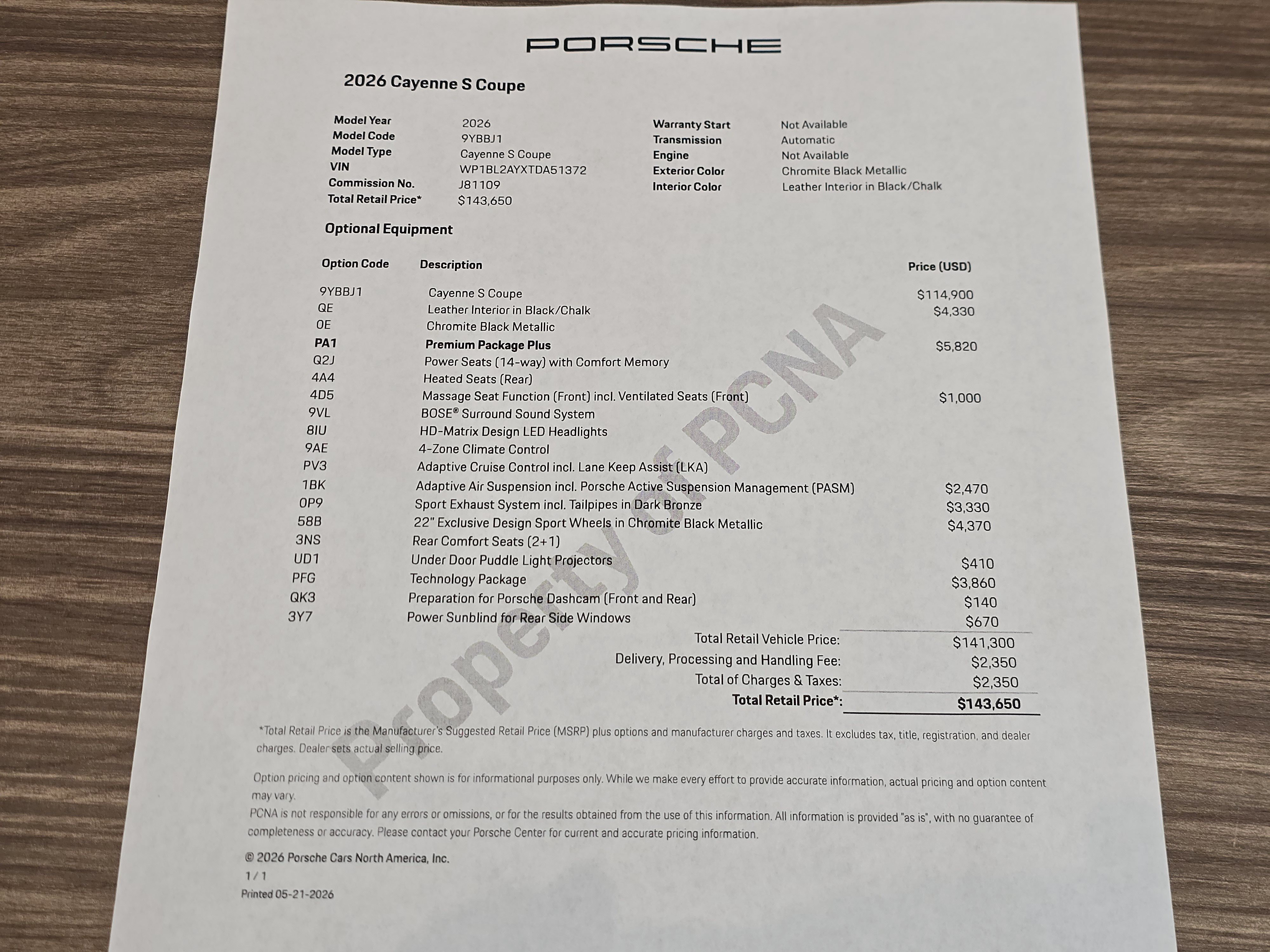 New 2026 Porsche Cayenne S AWD/4WD image 29