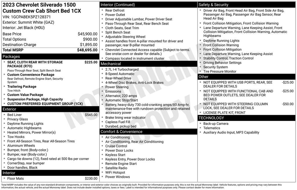 Used 2023 Chevrolet Silverado 1500 Custom image 33