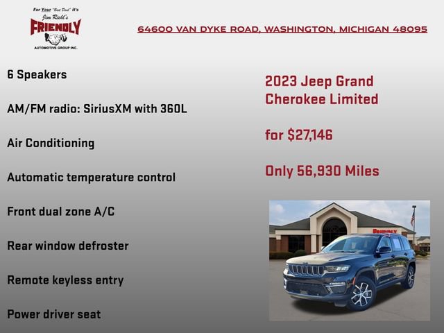 Used 2023 Jeep Grand Cherokee Limited w/ Luxury Tech Group II AWD/4WD image 20