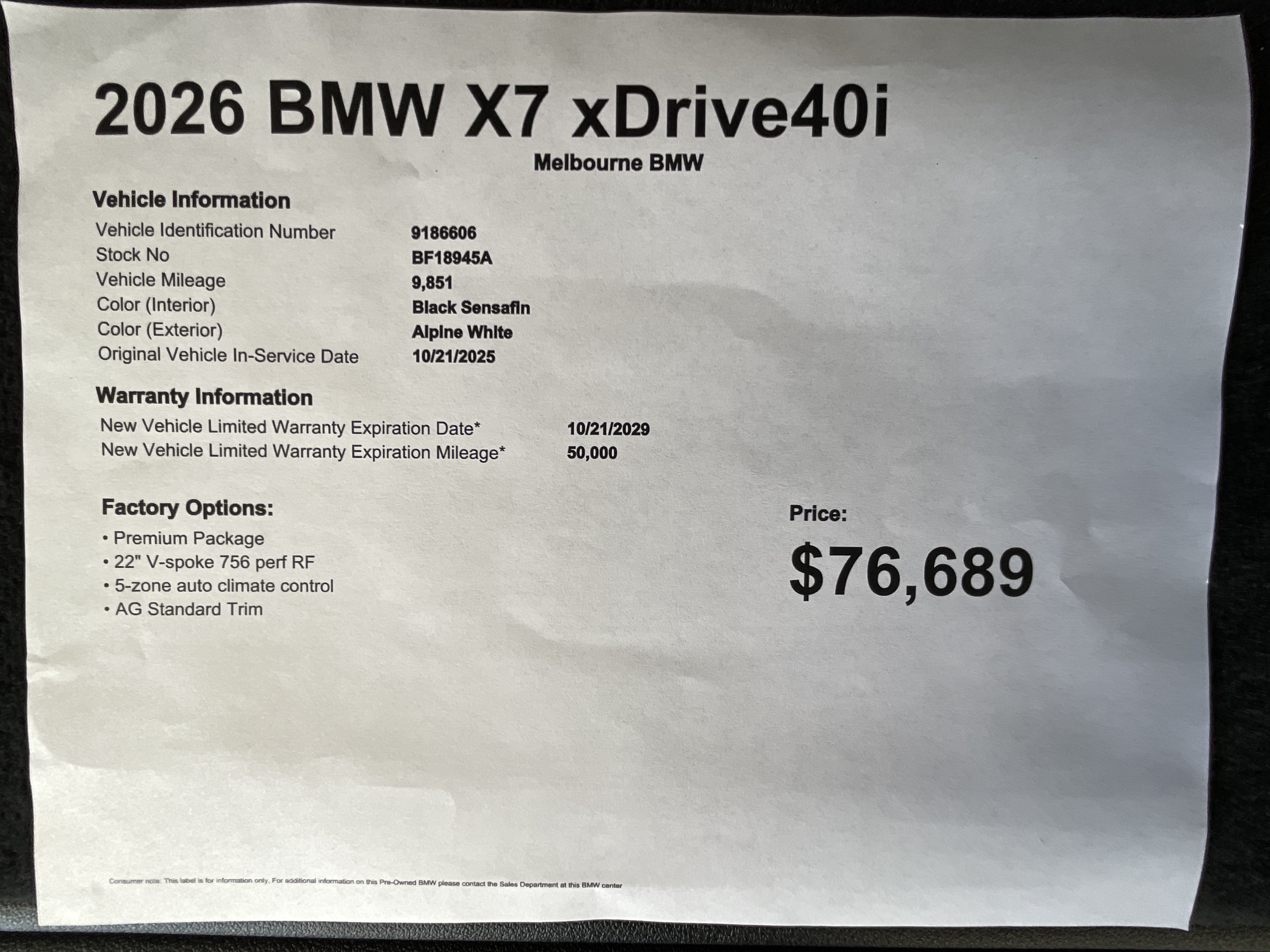 Certified 2023 BMW X3 sDrive30i w/ Premium Package RWD image 40