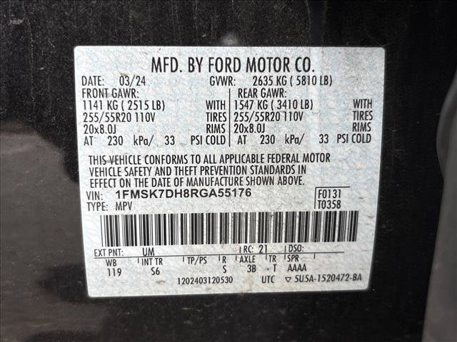 Used 2024 Ford Explorer XLT w/ Equipment Group 202A RWD image 27