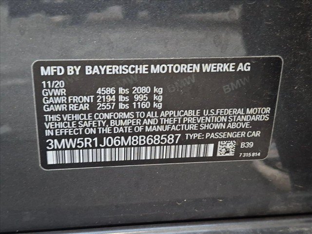 Used 2021 BMW 330i Sedan w/ Premium Package RWD image 14