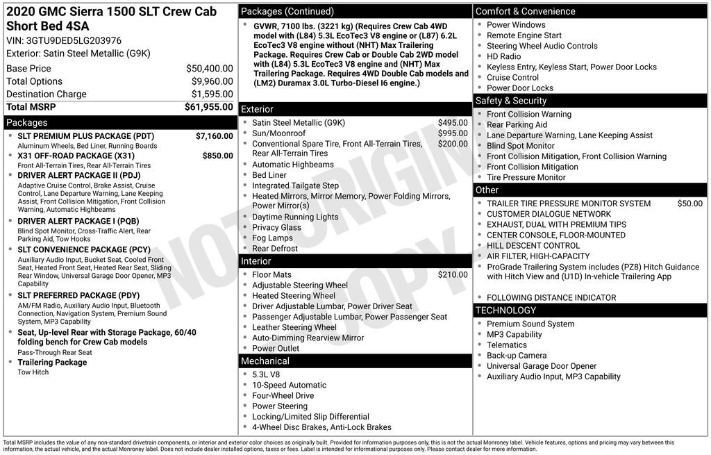 Used 2020 GMC Sierra 1500 SLT w/ SLT Premium Plus Package image 5