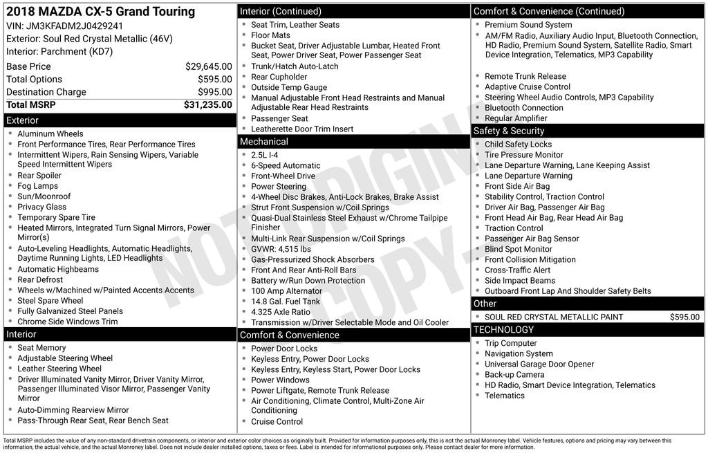 Used 2018 MAZDA CX-5 Grand Touring image 8