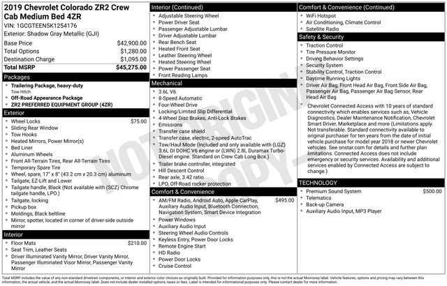 Used 2019 Chevrolet Colorado ZR2 image 5