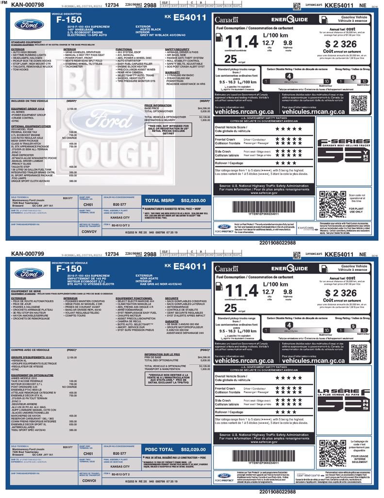 Used 2019 Ford F150 XL w/ Equipment Group 101A Mid AWD/4WD image 5