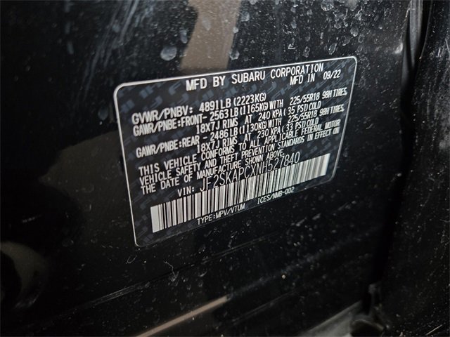 Used 2022 Subaru Forester Limited w/ Popular Package #3 image 29