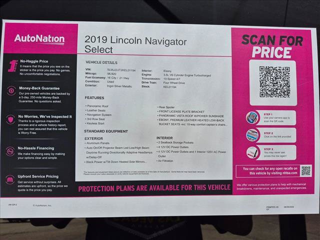 Used 2019 Lincoln Navigator Select AWD/4WD image 24