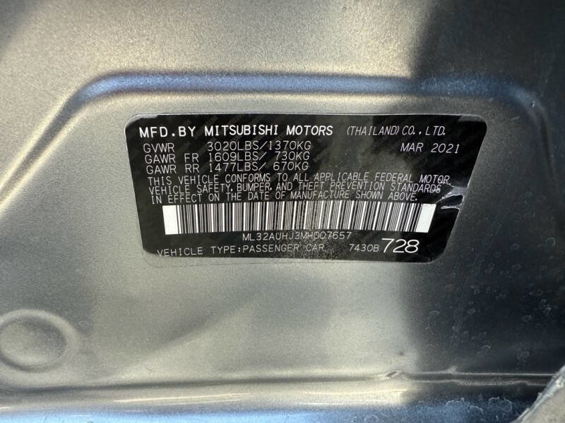 Used 2021 Mitsubishi Mirage ES image 25