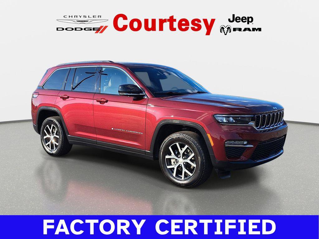 Certified 2023 Jeep Grand Cherokee Limited w/ Trailer Tow Prep Group (B)