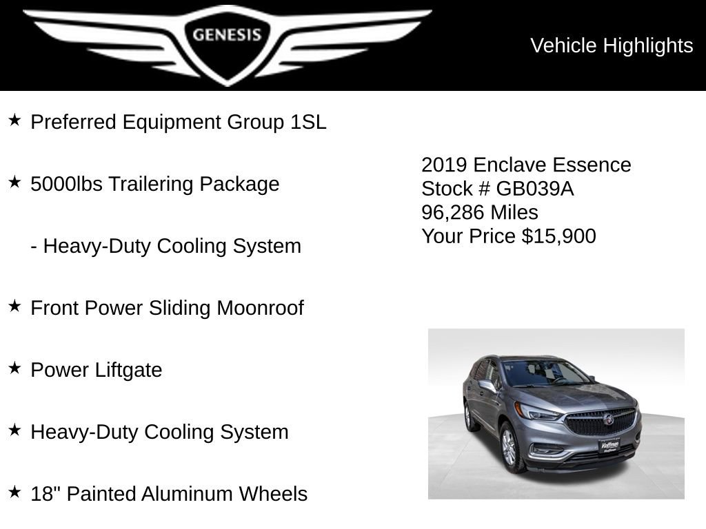 Used 2019 Buick Enclave Essence AWD/4WD image 5