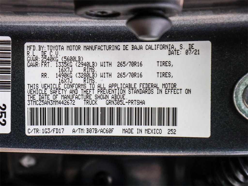 Used 2021 Toyota Tacoma TRD Off-Road image 37