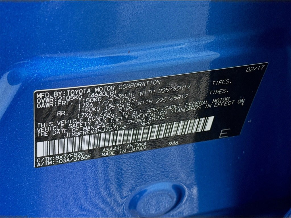 Used 2017 Toyota RAV4 LE w/ All Weather Liner Package image 30